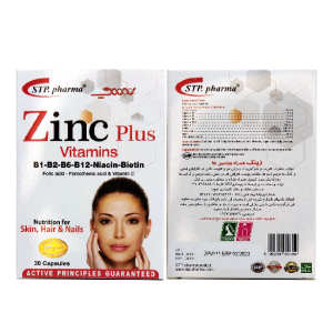 کپسول زینک پلاس همراه ویتامین ها ای تی پی فارما